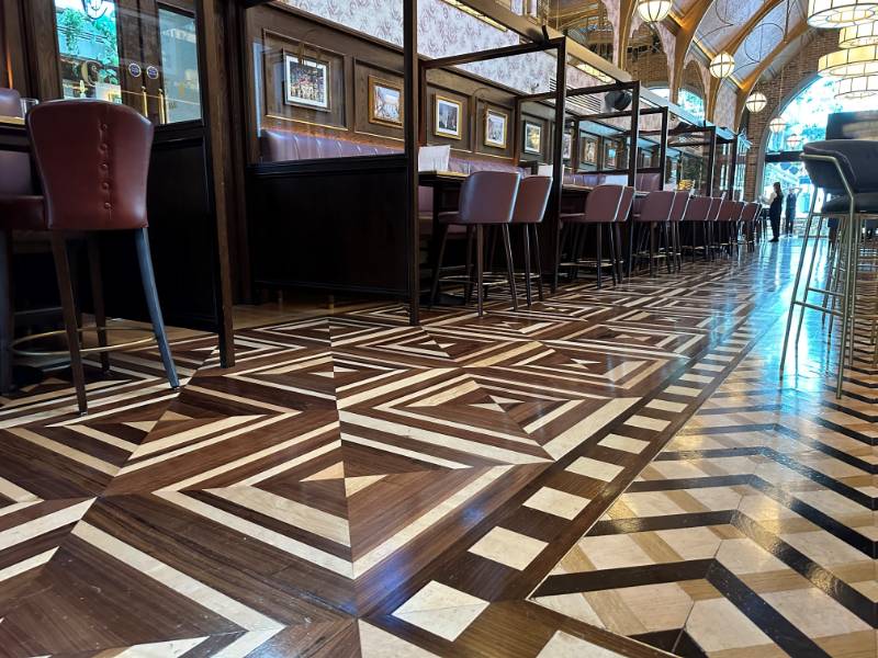 Custom Walnut Panels - Café En Seine Dublin