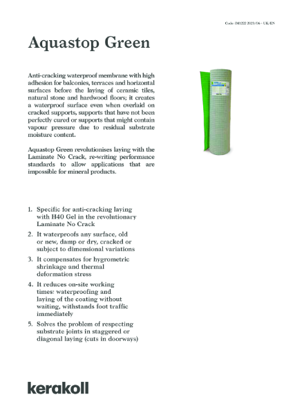 Aquastop Green