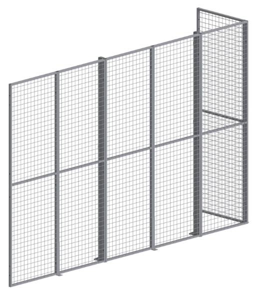 Mesh Warehouse Partitioning - Mesh Panel Partitioning System