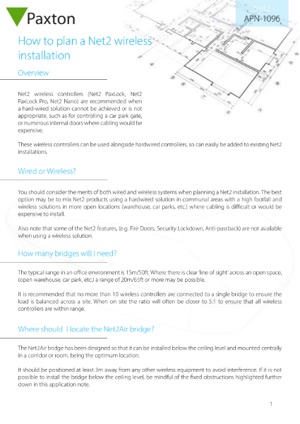 Plan a wireless installation - application note