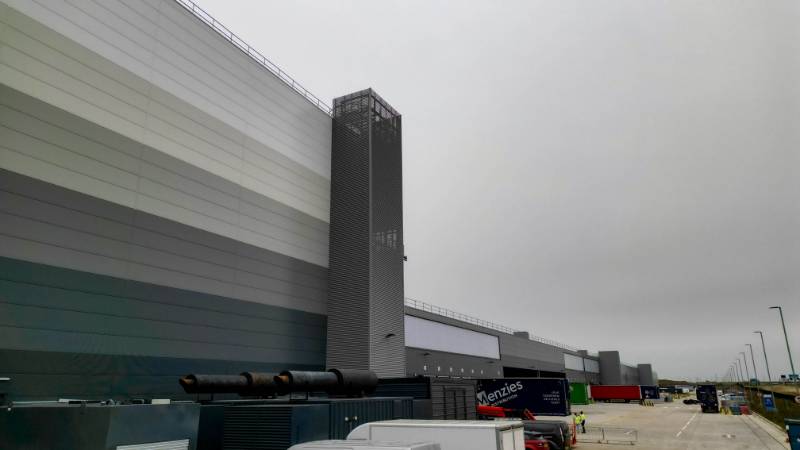 Stairwell screening at LIDL Luton enhances safety, airflow, and aesthetics