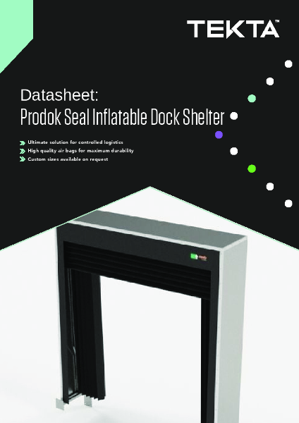 Datasheet - Prodok Seal Inflatable Dock Shelter