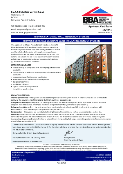 BBA 11/4841 Product Sheet 4