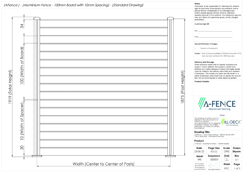 AliDeck-AFence-100mm-Board-CAD