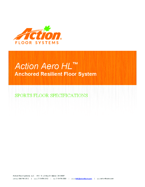 Action Aero HL - System Specification