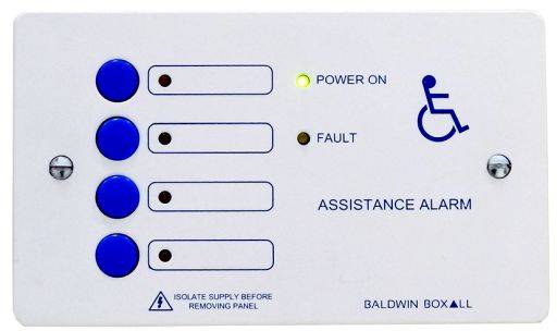 Emergency assistance/toilet alarm controller 4 way
