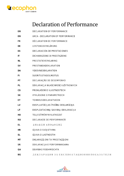 Declaration of Performance - Connect T24 Grid - May 2024