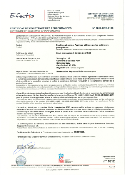 EN 13501-1 (Efectis)