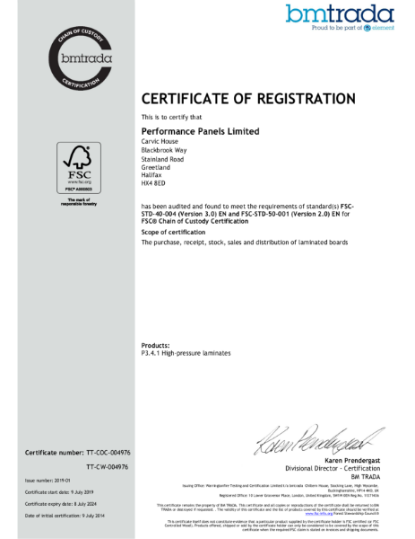 BioCarbon Laminates FSC® Certified