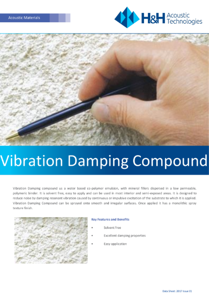 Acoustic Vibration damping compound
