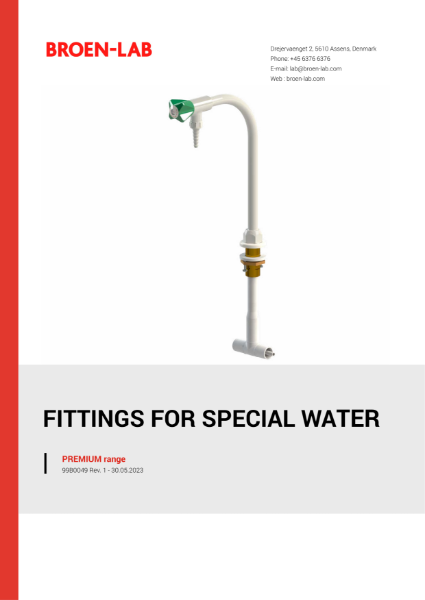 BROEN-LAB FITTINGS FOR SPECIAL WATER