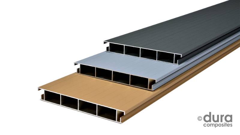 Aluminium profiled sheet decking