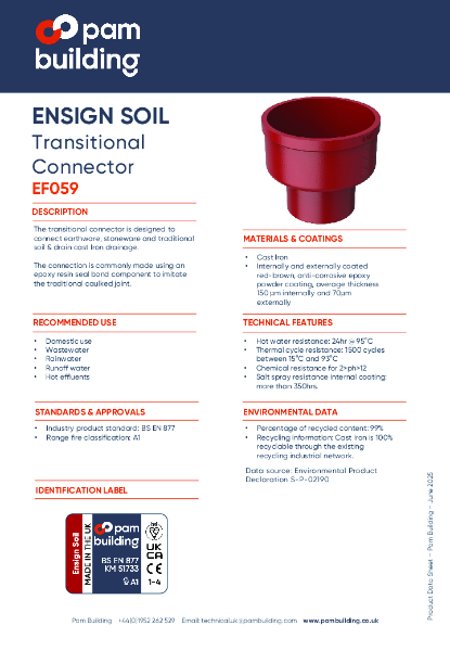 EF059 - Transitional Connector