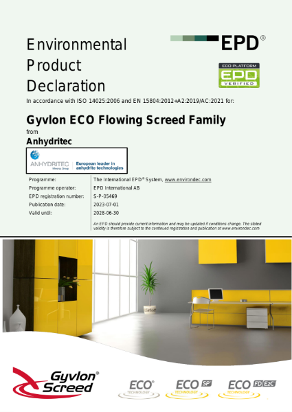 Gyvlon Eco Screed Family EPD