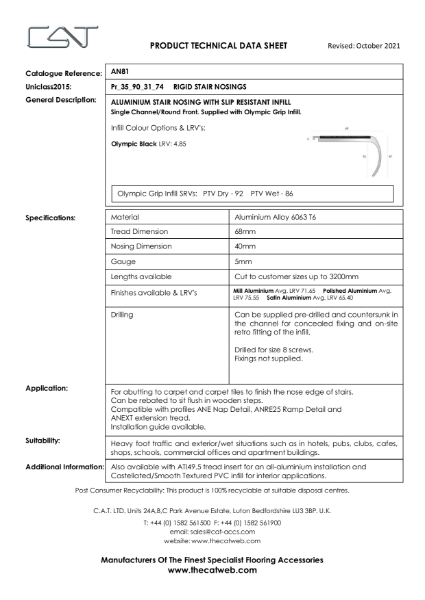 AN81 with Olympic Grip Datasheet