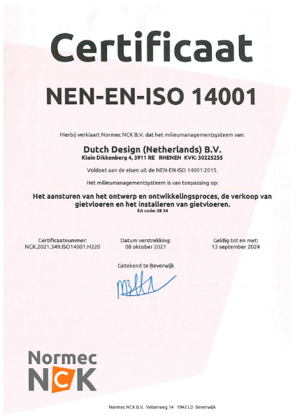 ISO 14001 Certificate 