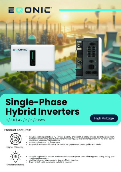 High Voltage Single Phase Hybrid Inverters Data Sheet