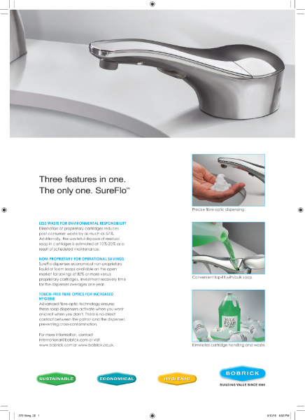 SureFlo Automatic Counter-Mounted Soap Dispenser