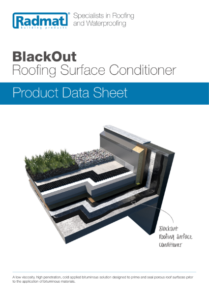BlackOut Roofing Surface Conditioner Product Data Sheet