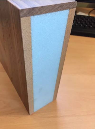 Walls (internal) - Large Size Baffles - Wood veneer (Foam core MDF)