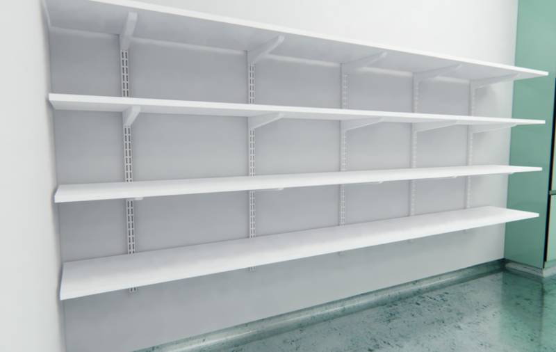 Twin Slot Shelving - Extendable Shelving