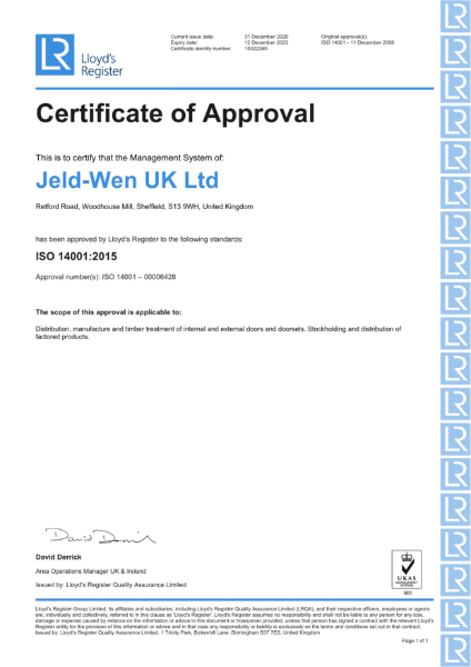 Certificate of Approval