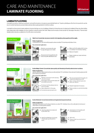 Laminate Flooring Care and Maintenance