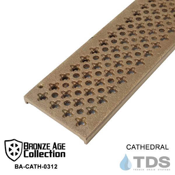 TDS Bronze Age Decorative Grates - trench drain grates