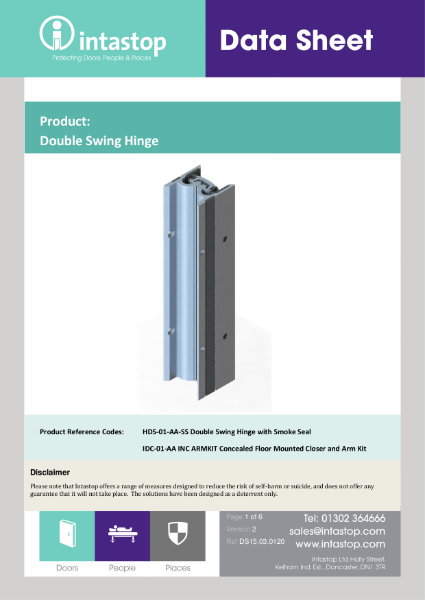 Double Swing Hinge Data Sheet