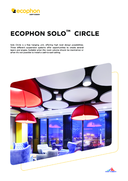 Data Sheet - Solo Circle 800mm & 1200mm dia.