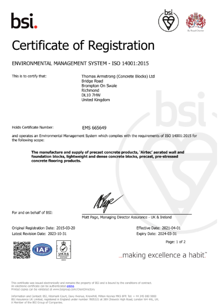 ISO 14001:2015 Environmental Management