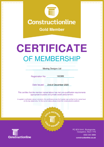 Construction Line Certificate