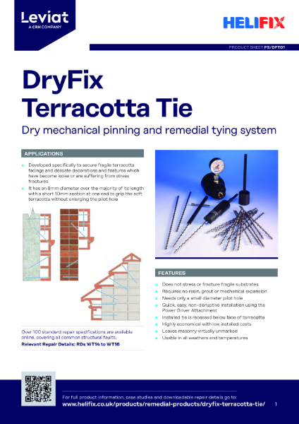 Leviat Helifix Product Sheet - DryFix Terracotta Tie