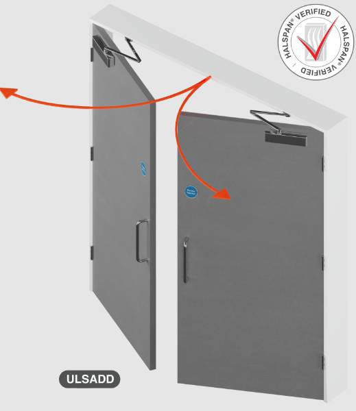 Halspan DS2100-ULSADD | Internal Timber Door System - Un-latched Single Action Double Door