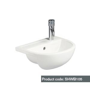 Sanitaryware | Shenley 400mm Slim Semi-recessed Basin  - Sink