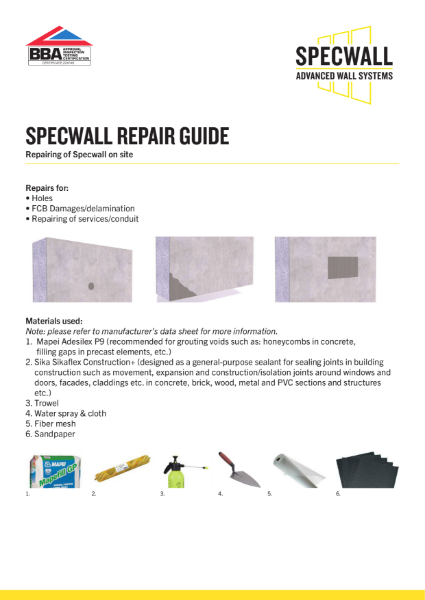 Specwall Repair Guide