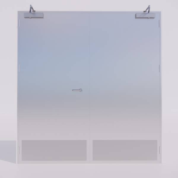 Sanidor Pass - Hygienic Steel Hinged Doors (Powder Coated)