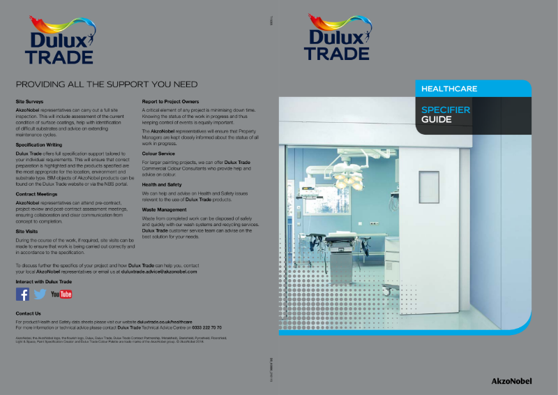 Dulux Trade Healthcare Brochure