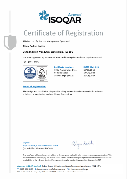 Alcumus ISO 14001: 2015