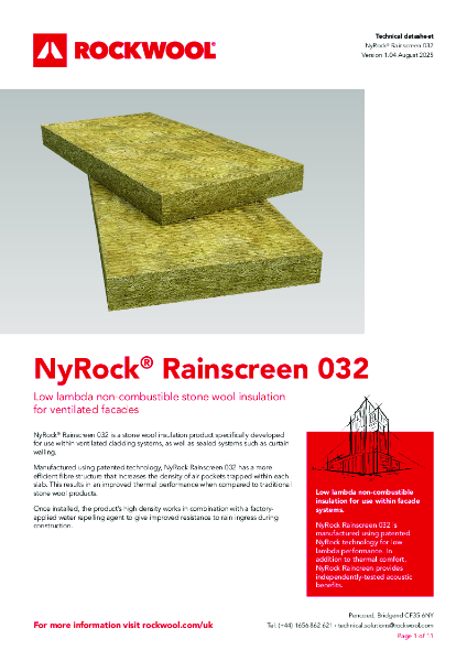 NyRock Rainscreen 032 - Datasheet