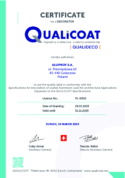 Qualicoat approval