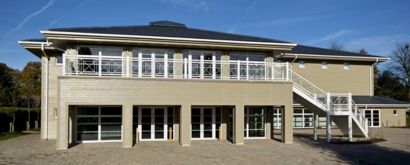 Accoya cladding on Pipers Corner School, High Wycombe