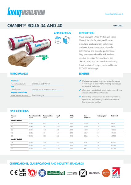 OmniFit® Rolls - Product Datasheet