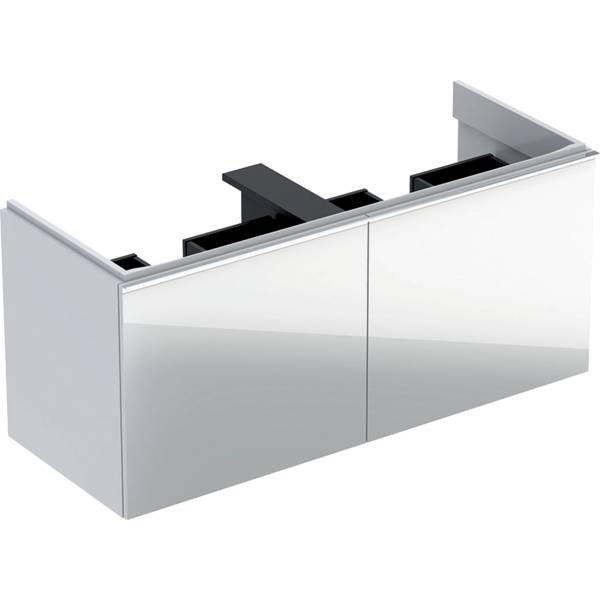 Acanto Cabinet for Double Washbasin, with Two Drawers and Trap