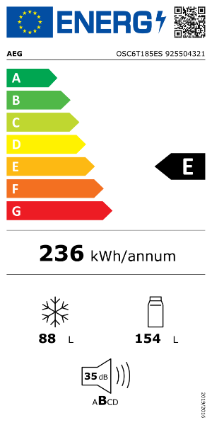 OSC6T185ES Energy Label