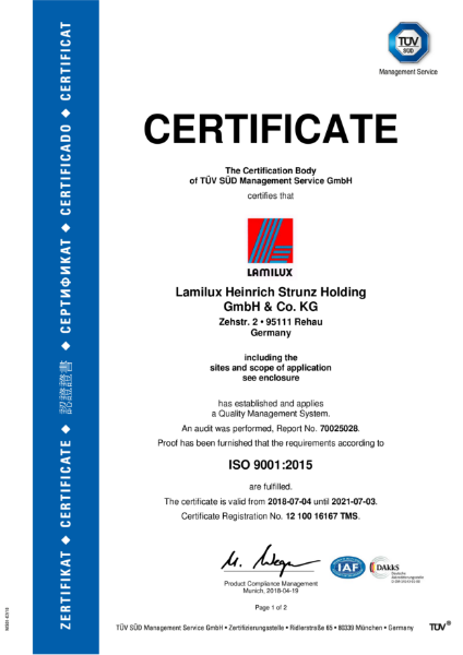 ISO 9001 : 2015 