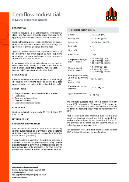Cemflow Industrial 5-50mm