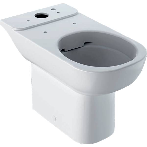 Smyle Floor-Standing WC For Close-Coupled Exposed Cistern, Washdown, Semi-Shrouded, Rimfree