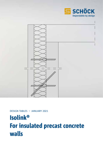 Design Tables Schoeck Isolink type C