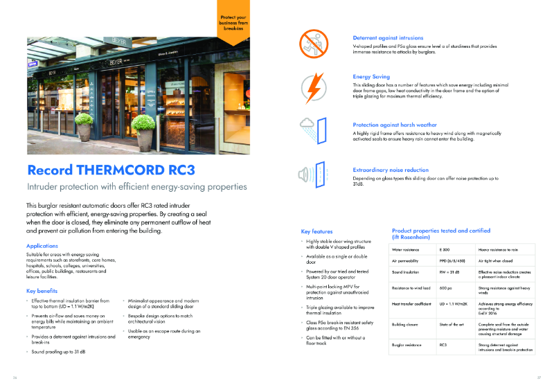 Record THERMCORD RC3 Datasheet